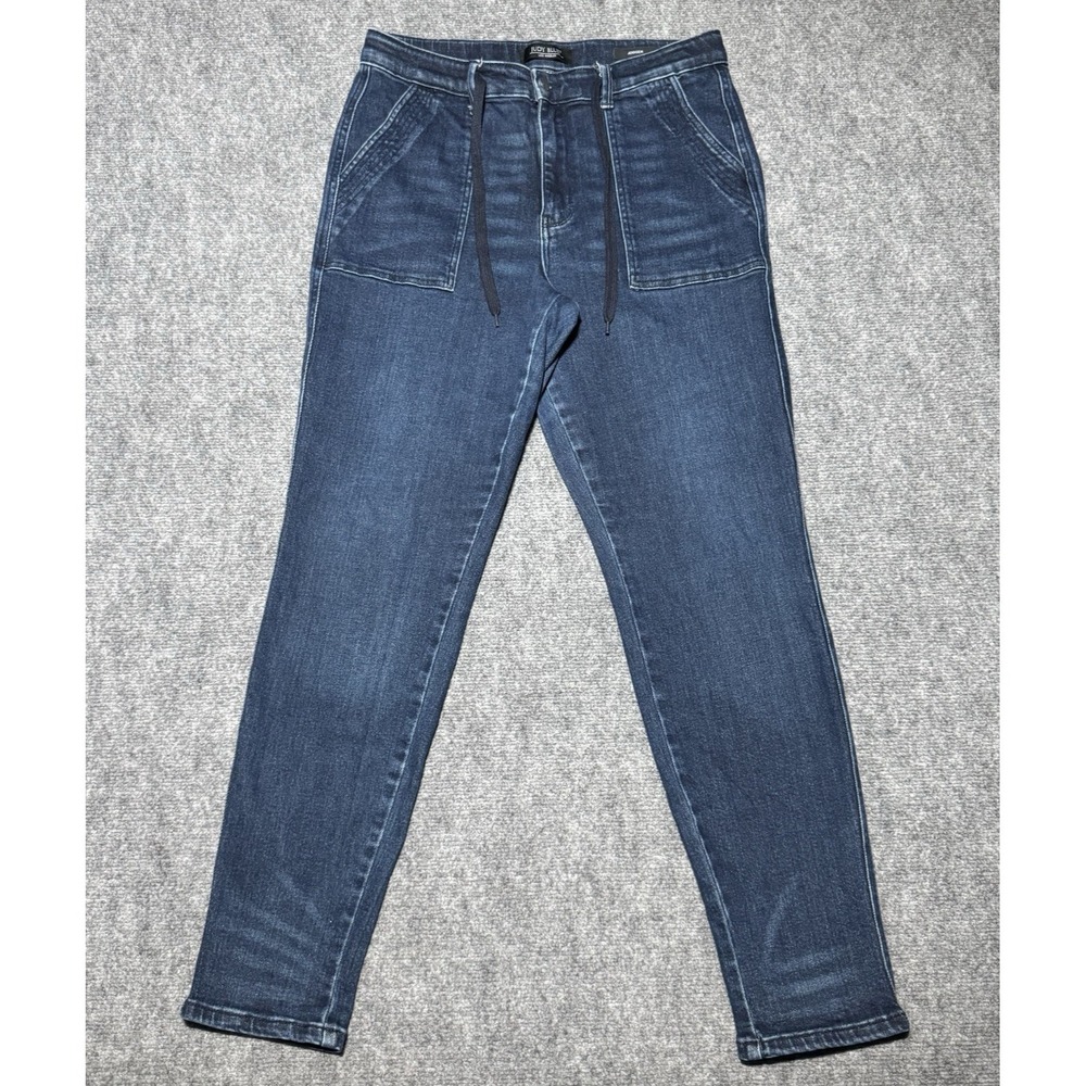 Judy Blue Paxton Denim Joggers Dark Wash Women's Size 11/30 Drawstring ~31x30
